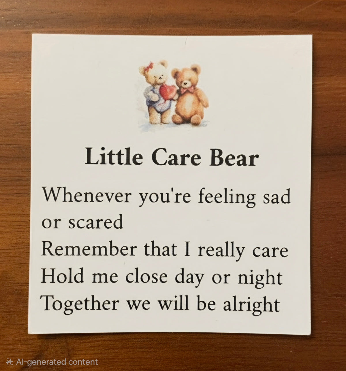 Little Bear in a Box- little Bear with a Message