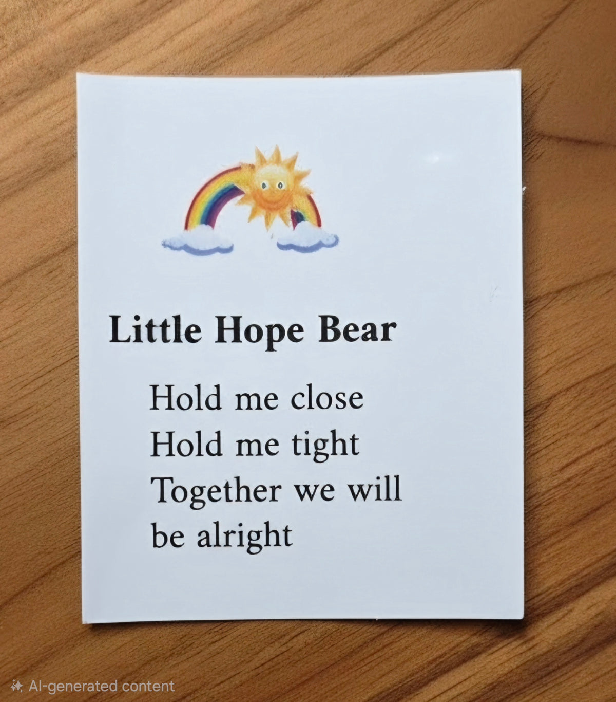 Little Bear in a Box- little Bear with a Message