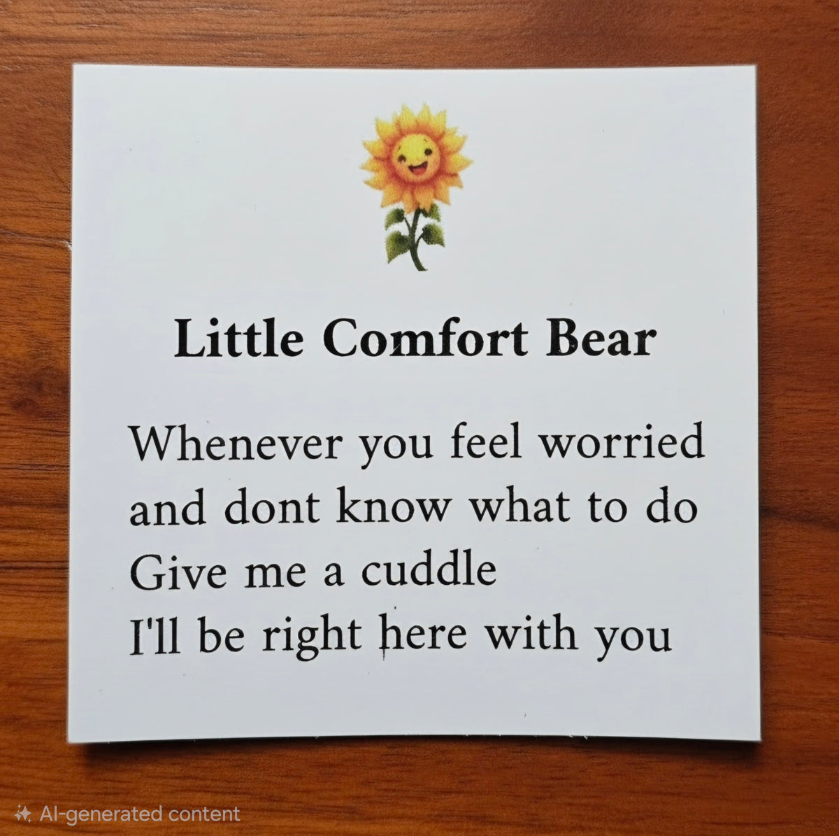 Little Bear in a Box- little Bear with a Message