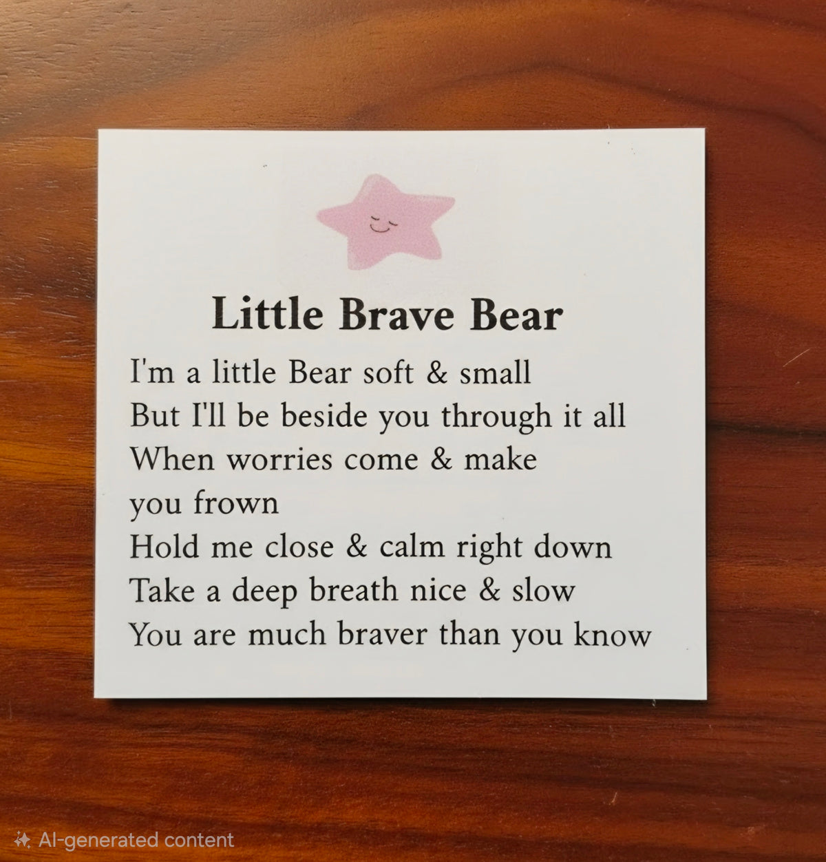 Little Bear in a Box- little Bear with a Message